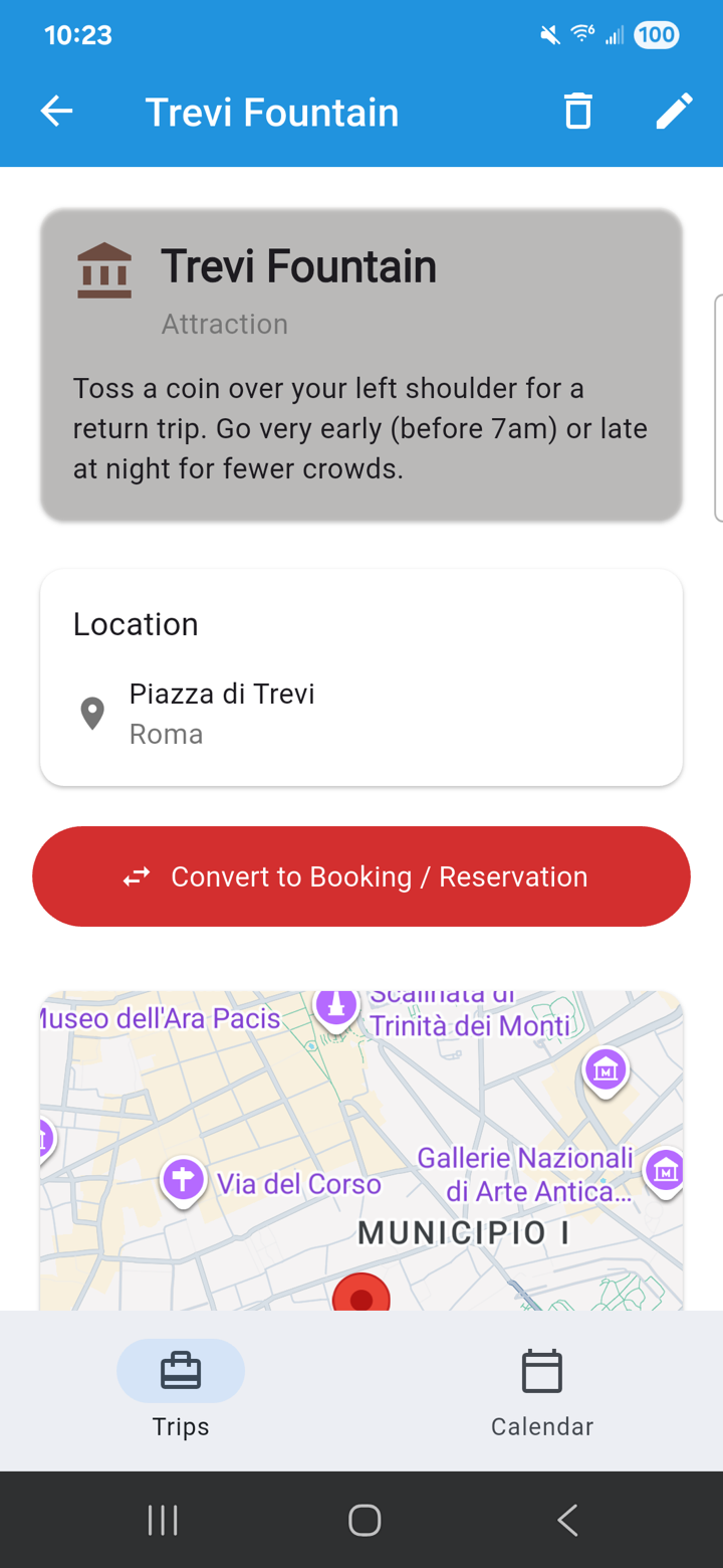 Suggestion detail screen